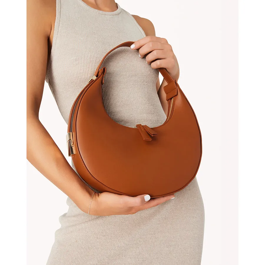KATIE HANDLE BAG - TAN